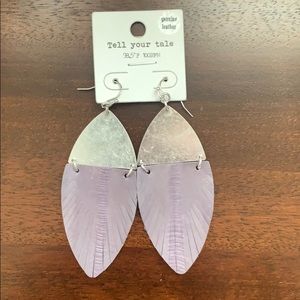 Lavender Statement Earrings💟